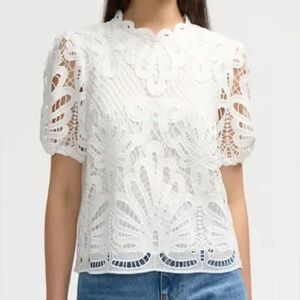 NVLT White Lace Blouse